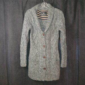 1 | Maison Scotch | Cable Knit Button-Up Sweater
